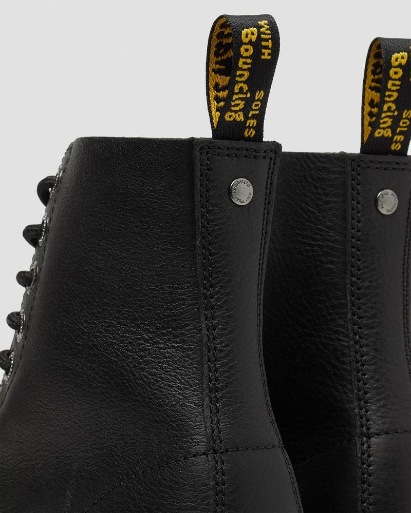 Dr Martens 1460 Pascal Max Læder Platform Støvler Dame Sort | DK 232GSO